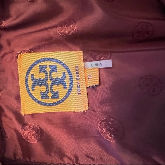 Tory Burch Red Patterned Skirt - Picture 9 of 10